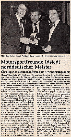 Motorsportfreunde Idstedt Norddeutscher Meister