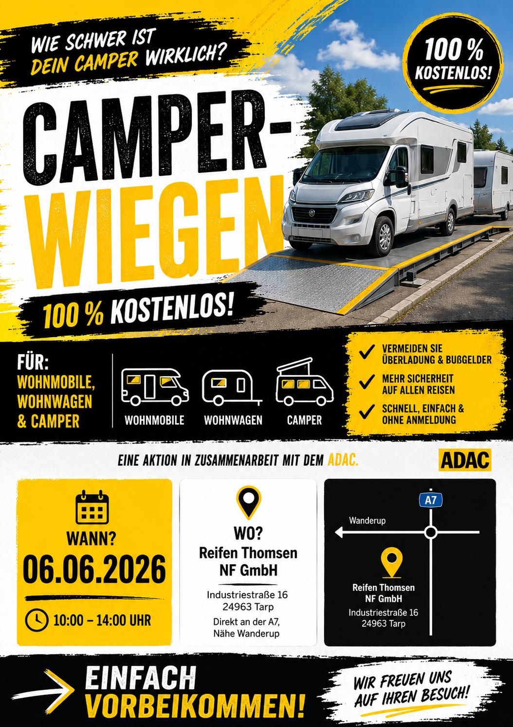 Flyer Camper-Wiegen am 06.06.26